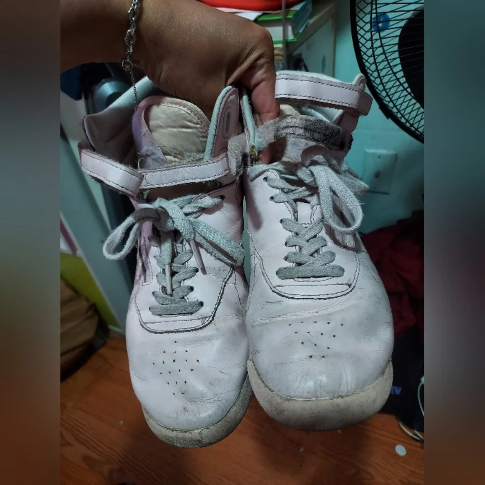 Light Pink Reebok High Tops - Picture 2 of 6